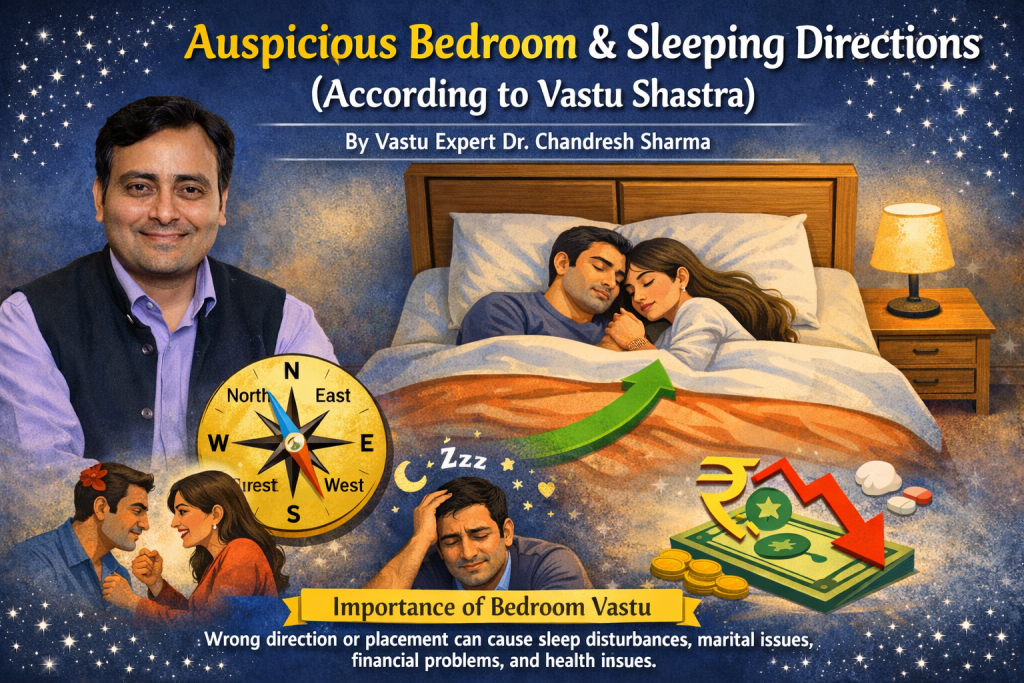 Ideal Bedroom Placement & Sleep Direction As Per Vastu